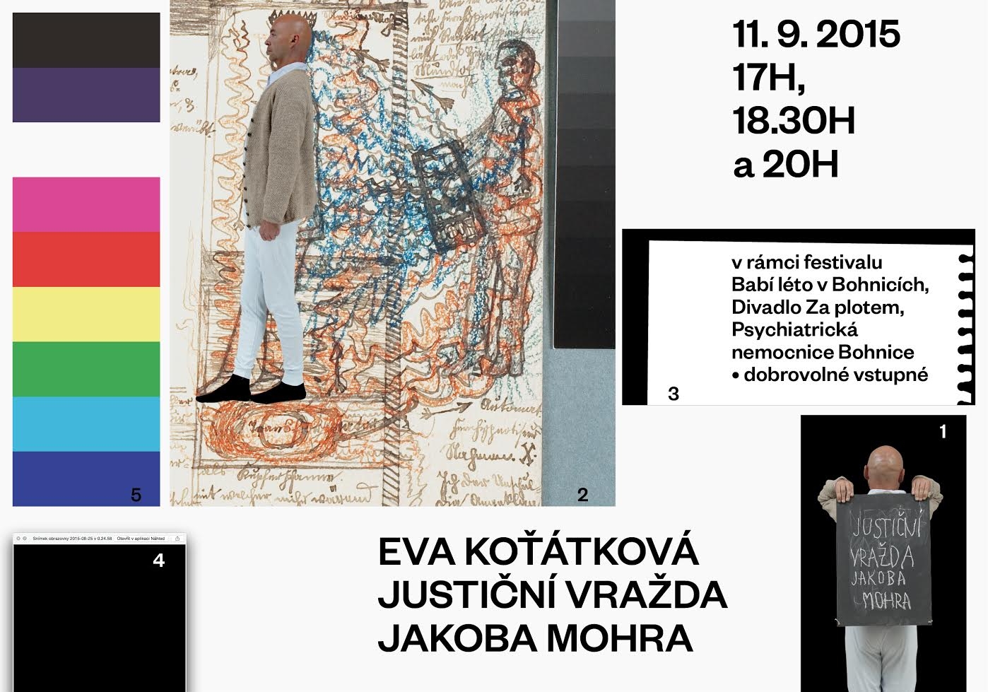 Eva Koťátková: The Judicial Murder of Jakob Mohr, 2015  – invitation card